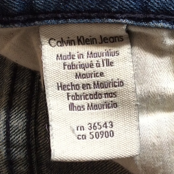 Men’s Calvin Klein CK Straight Leg Jeans (hemmed) - Picture 9 of 15